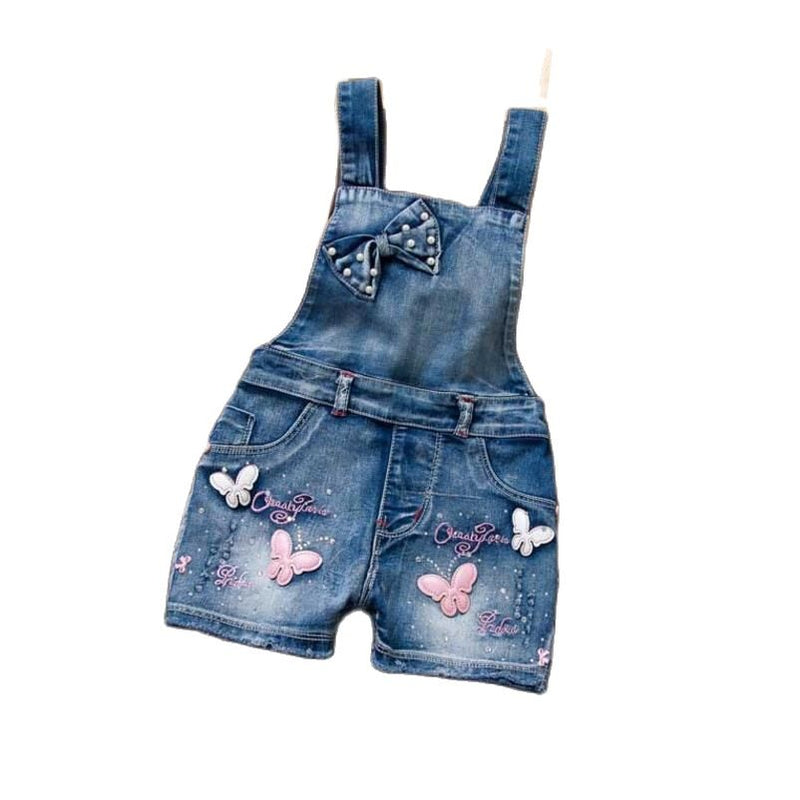 Jardineira Infantil Menino New Girls Jeans Overalls Summer Children&