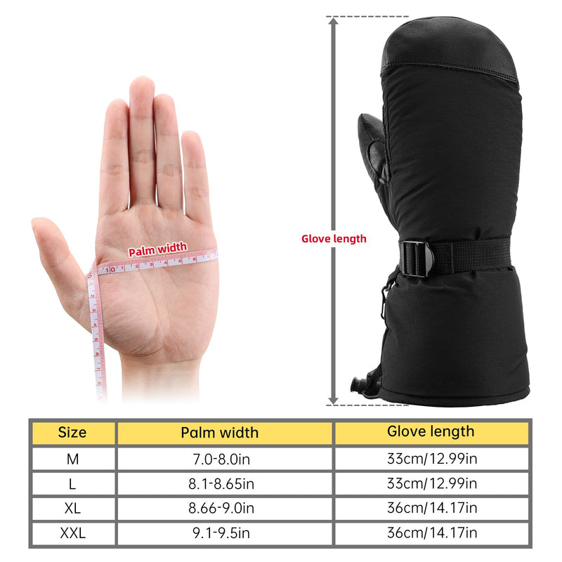 OZERO Unisex invierno Snowboard esquí guantes antideslizantes pantalla táctil deportes al aire libre impermeable motocicleta ciclismo cálidos guantes de nieve