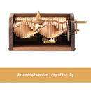 Caja de música de madera pura hecha a mano madera pura hecha a mano la canción de perseguir las olas caja de regalo embalaje moderno Simple regalo de Festival