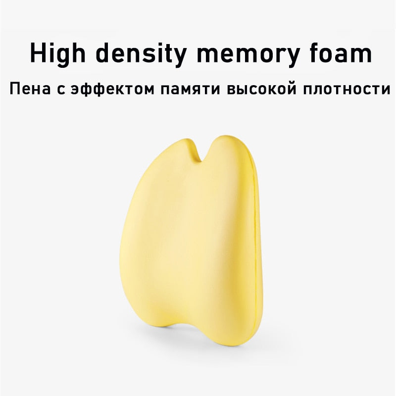 Memory Foam Taillenkissen Lendenwirbelstützkissen für den Rücken Orthopädisches Kissen Autositz Bürostuhlkissen Steißbein-Massagekissen