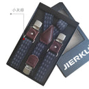 Genuine Leather Men's Suspenders  3/6 Clips Braces Suspensor Adjustable Belt Strap Bretelles Vintage Male Garter For Shirt