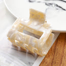 Fashion Leopard Print Hair Claws Geometric Hair Clamp Grab Hair Styling Hair Clips for Women Girls Hairpin Hair Accessories