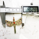 Pendant Golden Dragonfly,Spring Brand Jewelry Bohemia Playful 925 Sterling Silver Colourful Happy Gift For Women