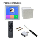 Smart Home Audio 2/4 Channel Wireless Bluetooth Mini Amplifier 4&#39;&#39; Touch Screen FM Radio AUX TF Card Function In Wall Amplifier