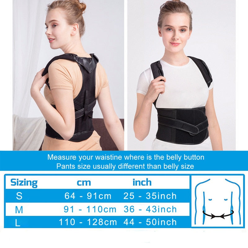 Tcare Posture Corrector Back Posture Brace Clavicle Support Stop Slouching and Hunching Adjustable Back Trainer for Aldult Child