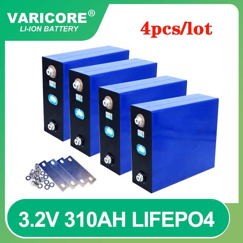 4pcs VariCore 3.2V 310Ah 280Ah 105Ah LiFePO4 battery 3C Lithium iron phosphate battery for 4S 12V 24V Golf Cart Yacht solar RV