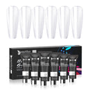 Beautilux Poly Acryl Gel Kit 15gx6pcs extensión rápida mejora de uñas semipermanente uñas francesas arte DIY juego de manicura de construcción