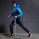 VANSYDICAL Sauna Suit Men Gym Clothing Set Hoodies Pullover Sportswear Running Fitness Pérdida de peso Sudoración Deportes Jogging Suit