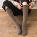 6 STÜCKE = 3 Paar Herren Winter Kompressionsstrumpf Warm Hot Kniehohe Lange Bein Frottee Socken Baumwolle Verdicken Wadensocken Größe 38-44