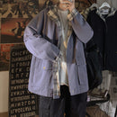 Basic Jackets Women Hooded Harajuku Patchwork Plaid Coats Couple BF High Street Cargo Jacket Female Baggy All-match Ins Zipper