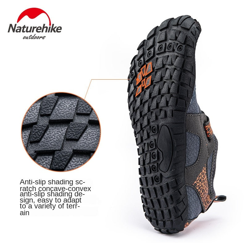 Zapatos de playa Naturehike antideslizantes para vadear río arriba, suela de goma gruesa, antideslizante, resistente al desgaste, diseño de orificio de drenaje inferior