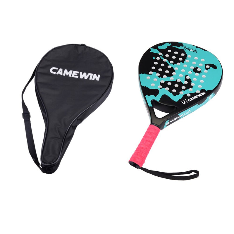 2021 New Professional Carbon Fiber Padel Tennis Racket Soft Face Paddle Tennis Racquet with Bag Cover