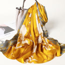 100% Silk Scarf Women Luxury Headscarf Print Long Natural Silk Shawls Foulard Femme Thin Satin Neck Scarf Real Silk Scarves