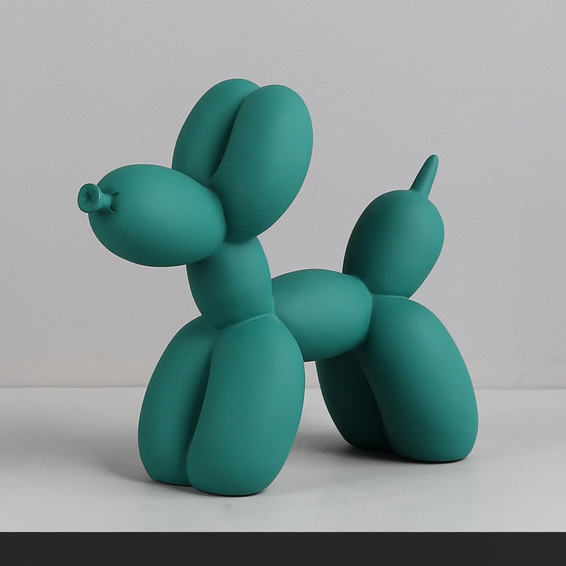 Nueva moda resina globo perro artesanía escultura regalos creativos modernos simples decoraciones para el hogar estatuas 8 colores escritorio ornamento