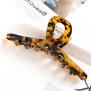 Fashion Leopard Print Hair Claws Geometric Hair Clamp Grab Hair Styling Hair Clips for Women Girls Hairpin Hair Accessories