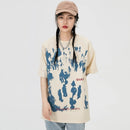 Summer Short Sleeve T Shirts Men Hip Hop People Shadow Print T Shirt Streetwear Harajuku Casual Cotton Tops Tees New 100% Cotton