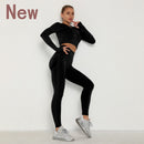 Seamless Gym Set Sports Bra and Leggings Jogging Women Set Clothes Seamless Workout Sports Tights Women Fitness Sports Suit