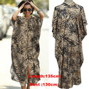 Cover-ups 2022 Kaftan Beach Print SnakeSkin Swimsuit Cover Up Kimono Plage Beach Robe Femme Long Dress Sarong Dress Beachwear