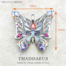 Amulet Magical Lucky Symbol Tree Flower Karma Whell Sun Bird Butterfly Pendants Jewelry 925 Sterling Silver Gift For Women Men