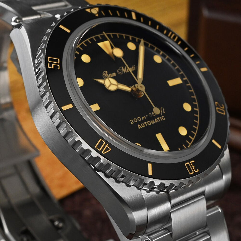San Martin Men Watches 38mm Diver 6200 Retro Water Ghost Luxury Sapphire NH35 Automatic Mechanical Vintage Watch 20Bar Luminous