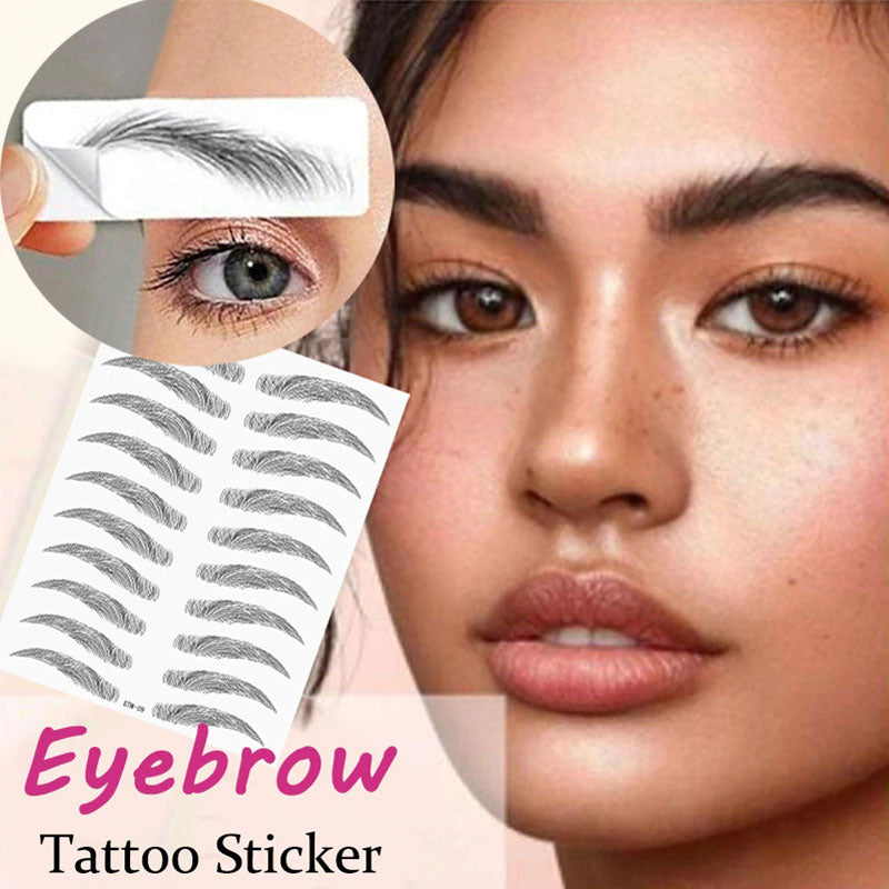 Adhesivo para cejas 6D, transferencia de agua, pegatinas para tatuaje de cejas similares al cabello, potenciadores de cejas postizas de larga duración, cosméticos para cejas