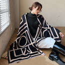 Cashmere Women Winter Scarf Pashmina Shawls Thick Luxury Print Scarves Brand Warm Lady Blanked Wraps Double Side