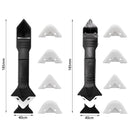 5PCS 3 In1 Glass Glue Angle Scraper Caulking Silicone Tool Shovel Binder Rubber Shovel Gereedschap Remover Angle Seam Spatula