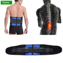 Tcare Lumbar Back Brace Support Belt - Lower Back Pain Relief Massage Band for Herniated Disc Sciatica and Scoliosis for Unisex