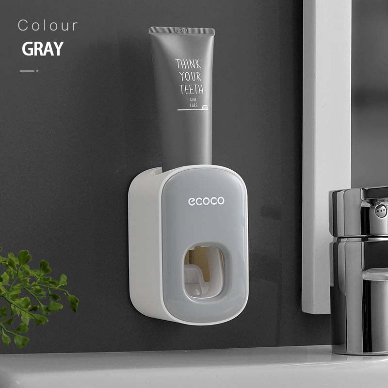 Wall Mounted Automatic Toothpaste Squeezer Toothpaste Dispenser Magnetic Toothbrush Holder Toothpaste Rack Bathroom Accessories