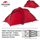 Naturehike Tent 3 4 Person Camping Tent Hiby Family Travel Tent Ultralight Waterproof Hiking Tent Portable Outdoor Camping Tent