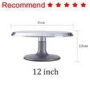 12inch  aluminum alloy Decorating Mouth Scraper Set Rotating Turntable Cake Decorating Turntable Bake Cake Mold Baking Tools Set