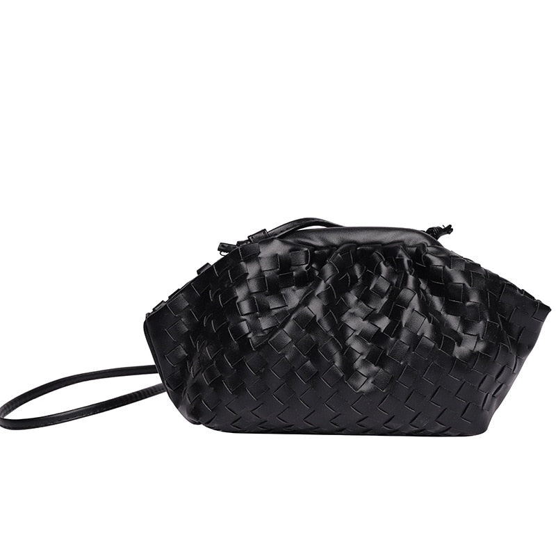Luxury Ladies Weave Bag Soft Leather Crossbody Shoulder Bags For Women Fashion Female Brand Handbag and Purse Lady Hobo Bag