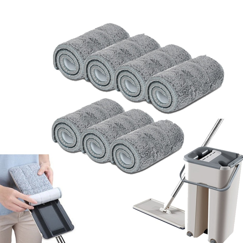 5/7/10 STÜCKE Mikrofaser-Bodenwischtuch Ersetzen Lappen Selbstnass und Reinigungspaste Trocken Home Badezimmer Mop Pad Lappen