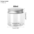 20pcs 30/50/60/80/100/120/150ml Empty Plastic Clear Cosmetic Jars Makeup Container Clear Jar Face Cream Sample Pot Container