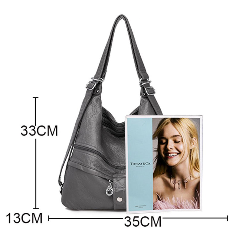 High Quality Leather Backpack Women Travel Bagpack Female Large Capacity School Backpack Shoulder Bags for Women 2022 Sac A Dos