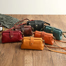 Lässige Umhängetaschen aus Leder Retro Handgemachte Arzttasche Kupplung Umhängetasche Damen Vintage-Stil Reisehandtaschen Messenger