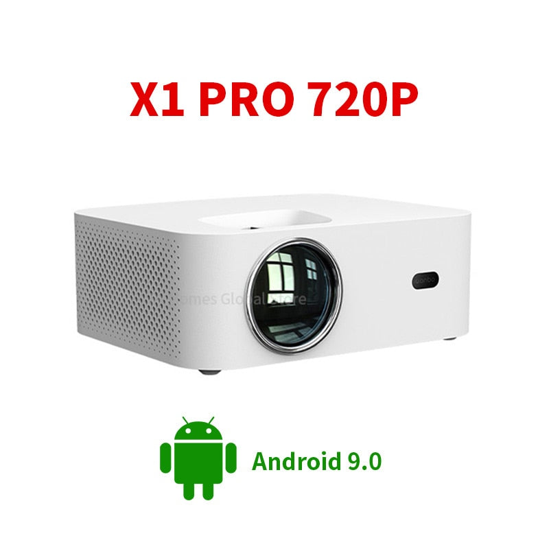 Global Wanbo X1 Pro proyector 4K Android 9,0 720P y 1080P Mini LED portátil proyector Keystone corrección misma pantalla para el hogar