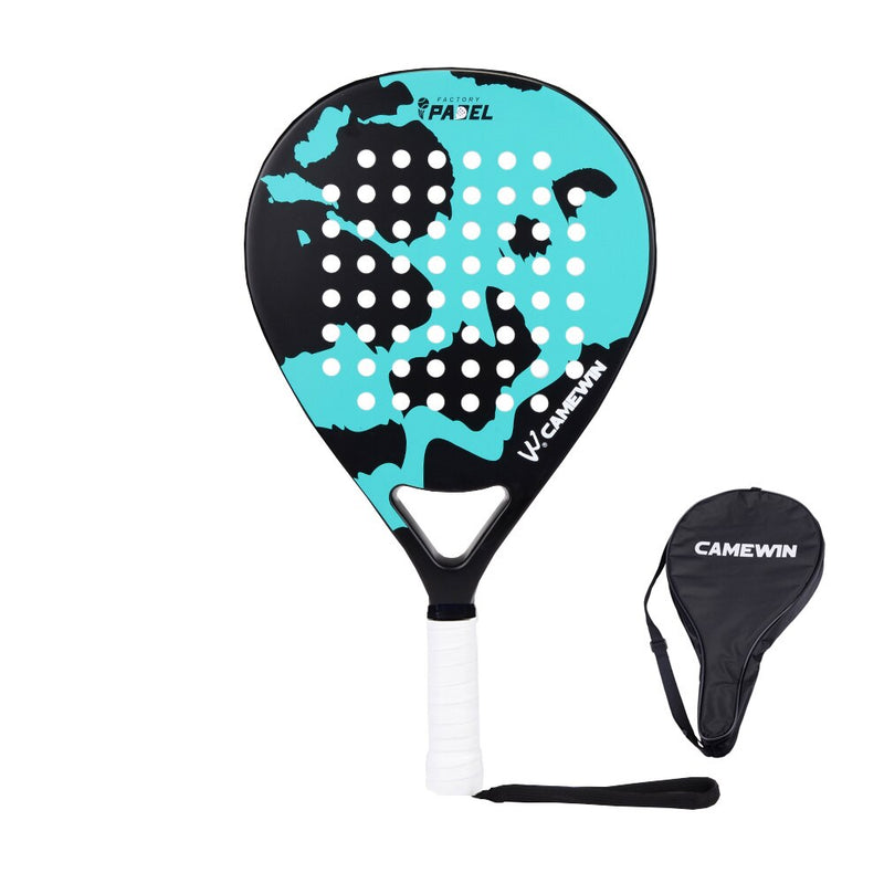 2021 New Professional Carbon Fiber Padel Tennis Racket Soft Face Paddle Tennis Racquet with Bag Cover
