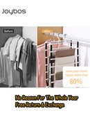 Joybos Pants Hangers Racks Closet Organizer 6/8 Layers Clothing Racks Trouser Hangers Foldable Wardrobe Hanger Storage Organizer