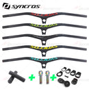 SYNCROS Carbon Fiber Mountain Mountain Integrated MTB Manillar FRASER IC SL -8 -17 -25 Tres especificaciones con tornillos de titanio