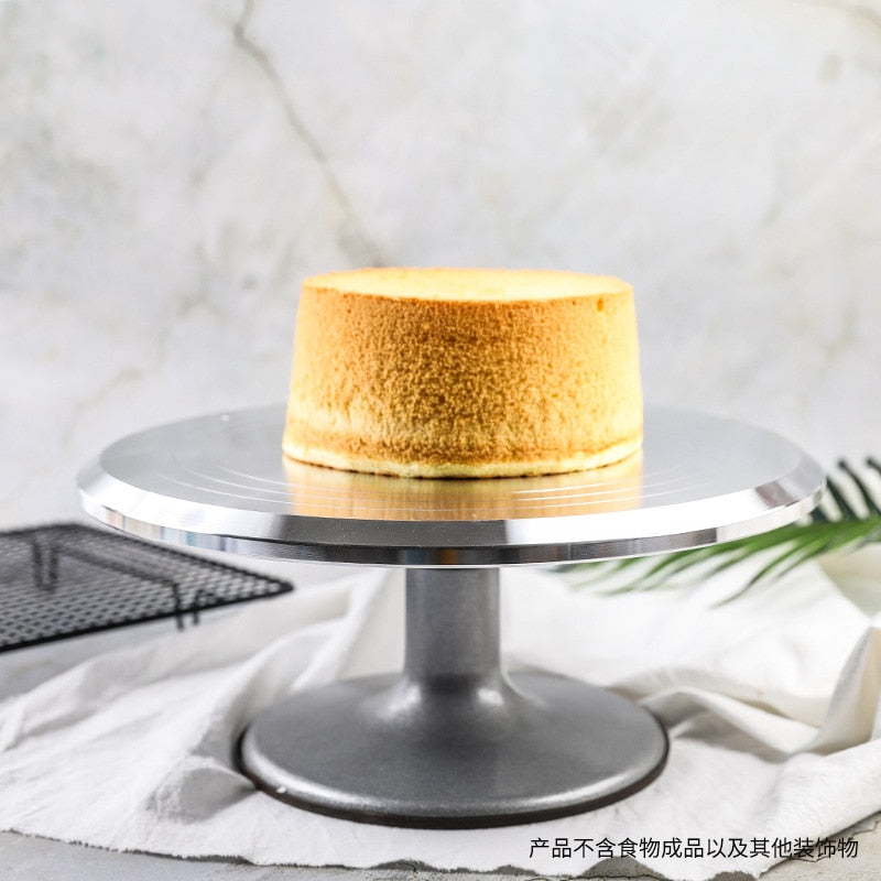 8-12 Inch High-quality Cake Turntable Platform Aluminum Alloy Rotating Baking Stand Decorating Tools Mould Scale Maker Dessert