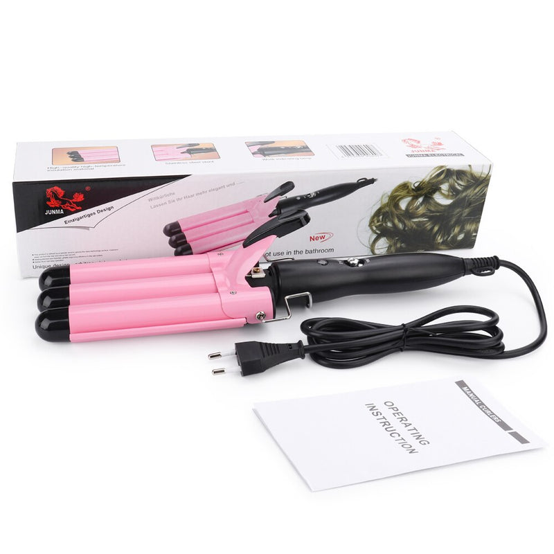 3 Barrels Hair Curling Iron Automatic Perm Splint Ceramic Hair Curler Hair Waver Curlers Rollers Styling Tools Hair Styler Wand