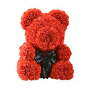 Gifts for Mom Rose Bear 25Cm/40Cm Artificial Flowers Rose Teddy Bear Wedding Anniversary Birthday Gifts for Her Girlfriend Women