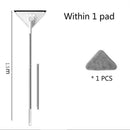 Triangle Mop for Washing Glass Ceiling Dust Cleaning Squeegee Kitchen Wall Flat Floors Windows Telescopic Wiper Brush Household