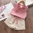 Bear Leader Summer Baby Girls Clothes Suit Toddler Girl Clothes Baby Girl Outfit Embroidered T-shirt Tops Shorts Pants 2Pcs Set