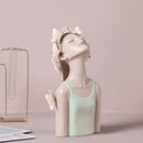 Figuras de hadas y mariposas ARTLOVIN, figuritas de niña, estatuas de mesa de resina, personajes creativos con bandeja de Metal dorado, decoración artesanal para el hogar