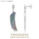 Earrings Bright Hummingbird Wing New Rainbow Bohemia Gift For Women High Quality 925 Sterling Silver Multi-coloured Fine Jewelry