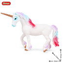 Oenux Classic Mythical Rainbow Pegasus Simulation Animal Original Fairy Tale Fly Horse Action Figures Model PVC Educational Toys