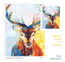 CHENISTORY Frame Deer Animals DIY Painting By Numbers Wall Art Picture HandPainted Oil Painting For Home Decor Artwork 40x50cm