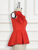 Women Summer Blouse Shirt Sleeveless Tank Tops Peplum Yellow White Black Elegant Modest Officewear Classy Female Spring Clothing